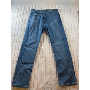 Levis‎ 505 Regular Fit Jeans Mens W32 L30 Light Wash Blue Denim Pants